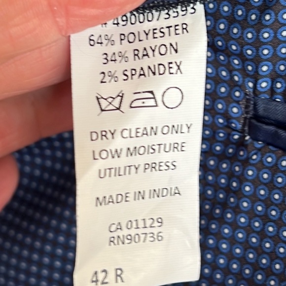 Michael Kors Navy Performance Blazer - Picture 9 of 12